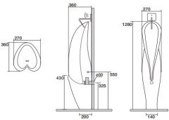 Писсуар Kerasan Artwork Groove 4730