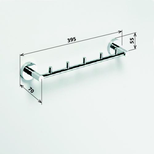 Держатель с крючками Bemeta Omega 104105112