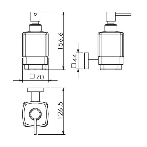 Дозатор для жидкого мыла Langberger Ledro 21821A