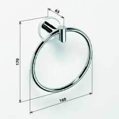 Кольцо для полотенец Bemeta Omega 104204062