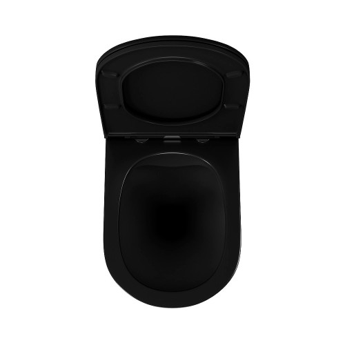 Унитаз подвесной безободковый D&K Venice DT1026025, черный