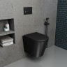 Унитаз подвесной безободковый D&K Venice DT1026025, черный