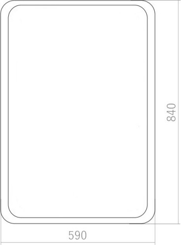 Зеркало AZARIO Мальта-лофт 600х800 рама пластик (ФР-00002427)