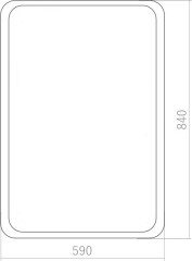 Зеркало AZARIO Мальта-лофт 600х800 рама пластик (ФР-00002427)