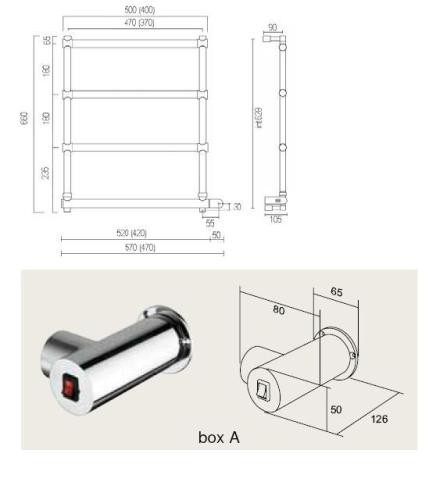 Полотенцесушитель Margaroli Sole 542-6 BOX