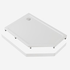 Экран акриловый Creto Pegas 120х80 Л/П для поддона 7-1007