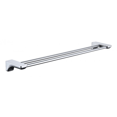 Держатель полотенца(прямой) 2-х уровневая KAISER хром (цинк) (KH-1508)