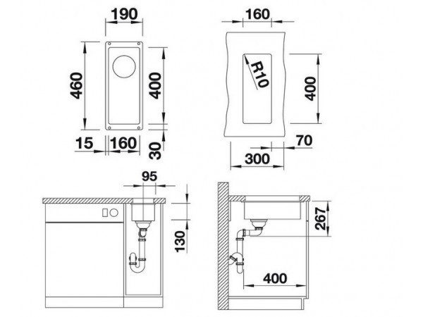 Кухонная мойка Blanco Subline 160-U