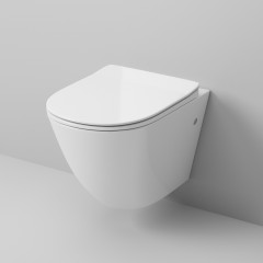 Унитаз Grossman GR-4411S (560*360*350) подвесной БЕЗОБОДКОВЫЙ с тонкой крышкой