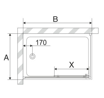 Акриловый усиленный поддон   Avek Komfort A LR 10065 80x100