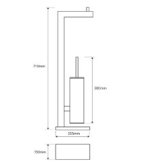 Стойка с держателем Bemeta Beta 132836012