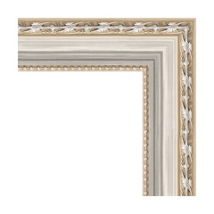 Зеркало настенное EVOFORM в багетной раме версаль серебро, 65х115 см, BY 3206