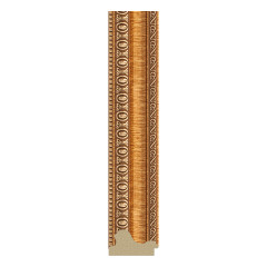 Зеркало настенное Octagon EVOFORM в багетной раме золотые бусы на бронзе, 51,6х51,6 см, BY 3706