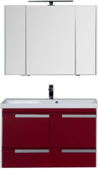 Мебель для ванной Aquanet Тиволи 100 бордо
