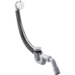 Слив-перелив Hansgrohe Flexaplus S для ванны, полуавтомат, хром (58150000)