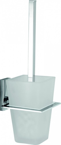 Sanibano Agatha, настенный стеклянный ёрш, цвет хром