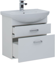 Тумба под раковину Aquanet Ирис 65 белый (2 ящика)