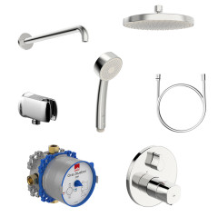 Встраиваемая душевая система с термостатическим смесителем Oras Bluebox Nr 2090