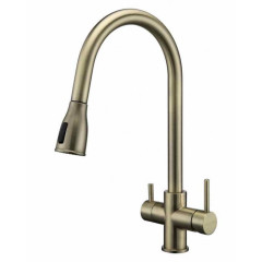 Смеситель для кухни Paulmark Lange, бронза, La214212-BR, Paulmark