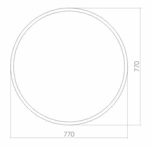 Manhetten D770 (рама-металлический профиль) зеркало