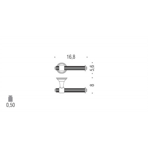 Держатель туалетной бумаги Colombo Design Hermitage В3308.HPS