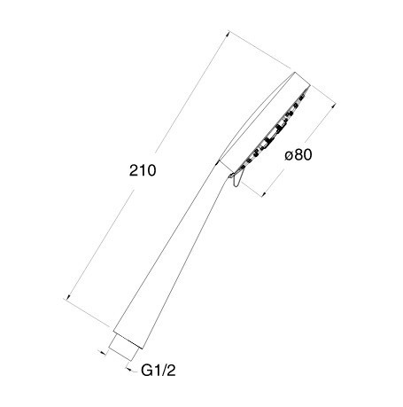 Душевая лейка Cristina PD 201