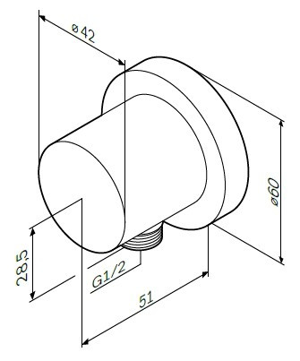 Шланговое подсоединение AM PM F0600E00