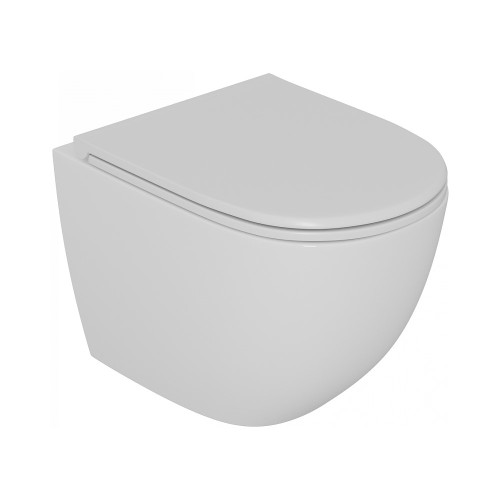 Унитаз подвесной безободковый D&K Matrix DT1396016, белый