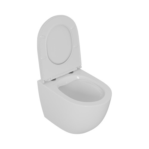 Унитаз подвесной безободковый D&K Matrix DT1396016, белый