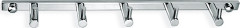 Планка настенная узкая 5 крючков RUSH Bianki (BI76252)