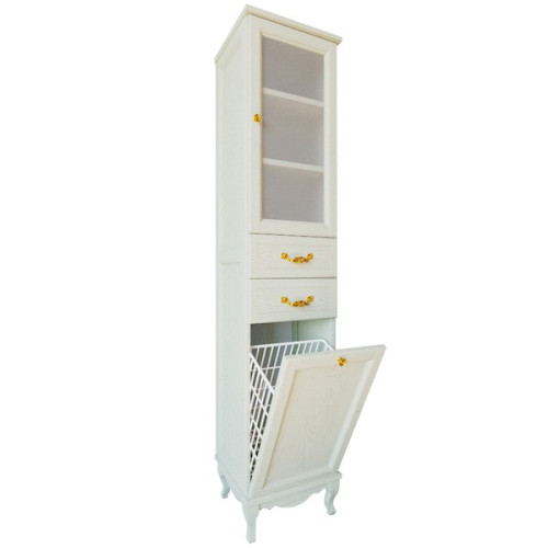 Шкаф пенал ValenHouse Эллина 40 с бельевой корзиной