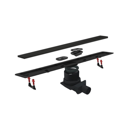 Душевой лоток Pestan Confluo Frameless Line 550 Black Glass (13701203)