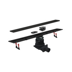 Душевой лоток Pestan Confluo Frameless Line 550 Black Glass (13701203)