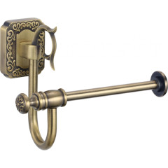 Держатель для туалетной бумаги без крышки Savol S-006452 бронза