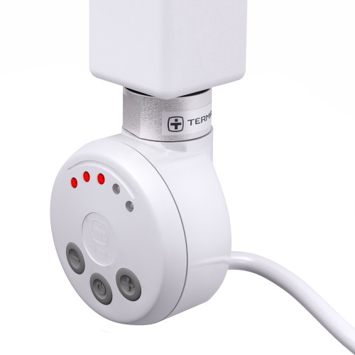 Электрический ТЭН Мег 1.0 300W RAL9016 белый, кабель спиральный с вилкой