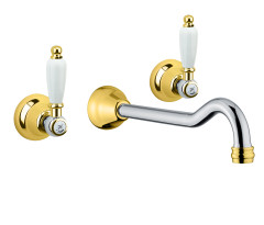 Смеситель для раковины Fiore COLONIALE 02CO0636, хром/золото