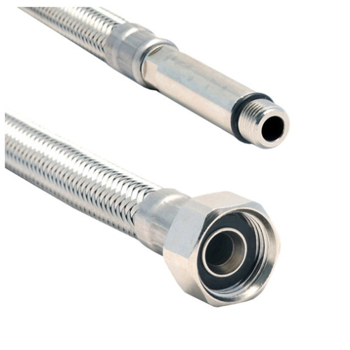 Гибкая подводка Tucai 1/2-M10x1 L37, 120см, в стальной оплетке для смесителя, вн. - нар. (6101)