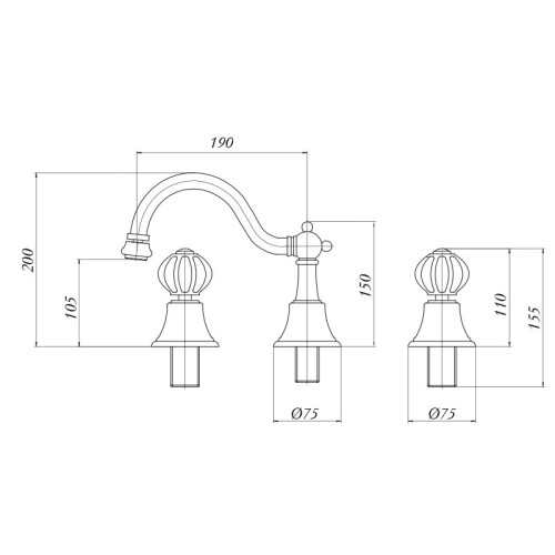 Смеситель для биде Migliore Olivia ML.OLV-5825