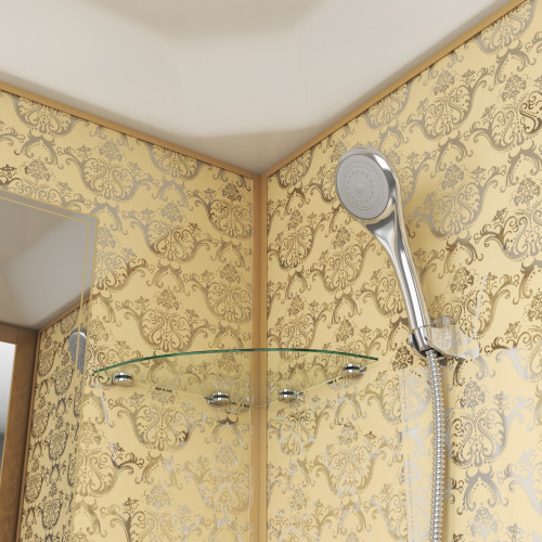 Душевая кабина Niagara NG-7701G (900x900х2100) низкий поддон (15см) стенки ЗОЛОТО