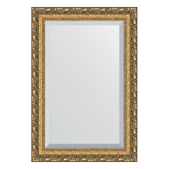 Зеркало настенное с фацетом EVOFORM в багетной раме виньетка бронзовая, 65х95 см, BY 1280