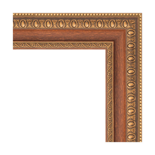 Зеркало настенное EVOFORM в багетной раме бронзовые бусы на дереве, 55х145 см, BY 3107