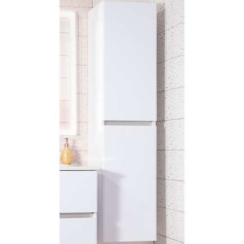 Шкаф пенал Бриклаер Мальта 38 4627125415296 подвесной Белый