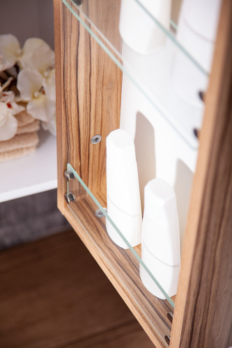 Шкаф пенал Бриклаер Мальта 38 4627125415296 подвесной Белый