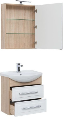 Мебель для ванной Aquanet Остин 65 дуб сонома/белый