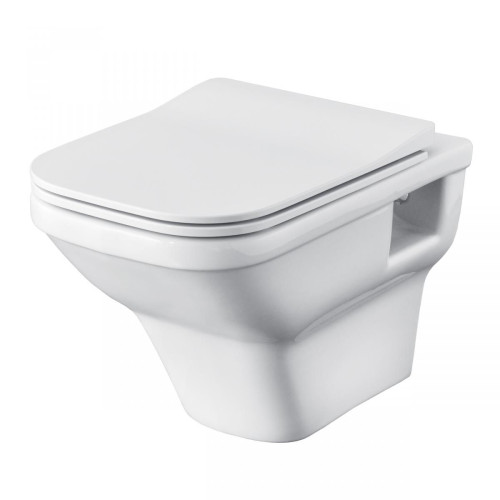 Пэк Santek Лайн подвесная чаша rimless + инсталляция + сиденье Slim, SoftClose + панель смыва хром (1.WH50.1.729)