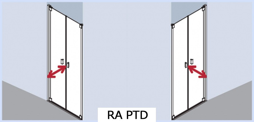Душевая дверь Kermi Raya RA PTD 09020VAK