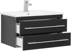 Тумба с раковиной Aquanet Верона N 75 черный (Гранд)