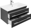 Тумба с раковиной Aquanet Верона N 75 черный (Гранд)