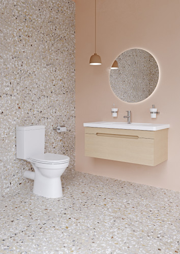 Унитаз-компакт Vitra Norm Eisberg 355х640х805, сиденье термопласт с микролифтом, белый (9844B099-7201)