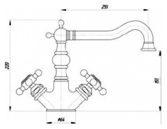 Смеситель для кухни Bugnatese Arcadia 8351